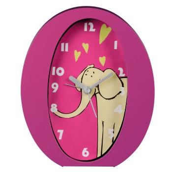 Image of Hama 00123177 Kids Alarm Clock, Olifant, Roze
