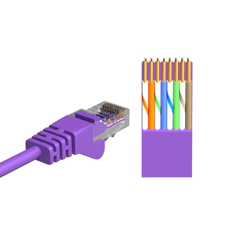 U/UTP Cat 5e - 10 meter - Paars - Allteq