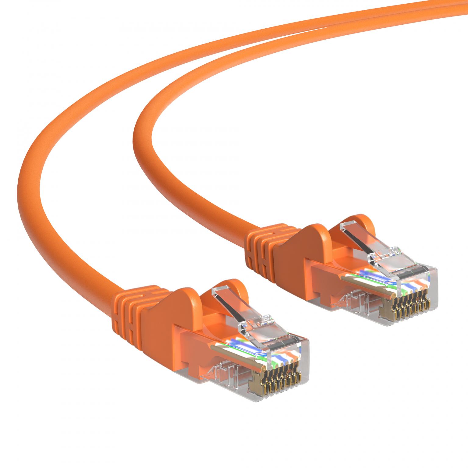 U/UTP Cat 5e - 0.25 meter - Oranje - Allteq