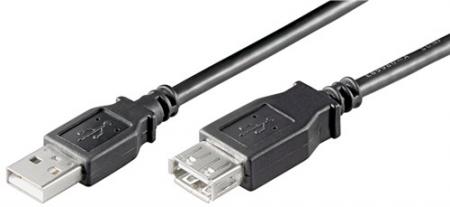 Image of USB 2.0 Hi-Speed extension cable A plug to A jack - Quality4All