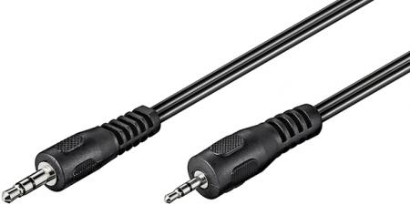 Image of Audio video cable 2,0 m 2,5 mm stereo plug > 3,5 mm stereo plug - Goob