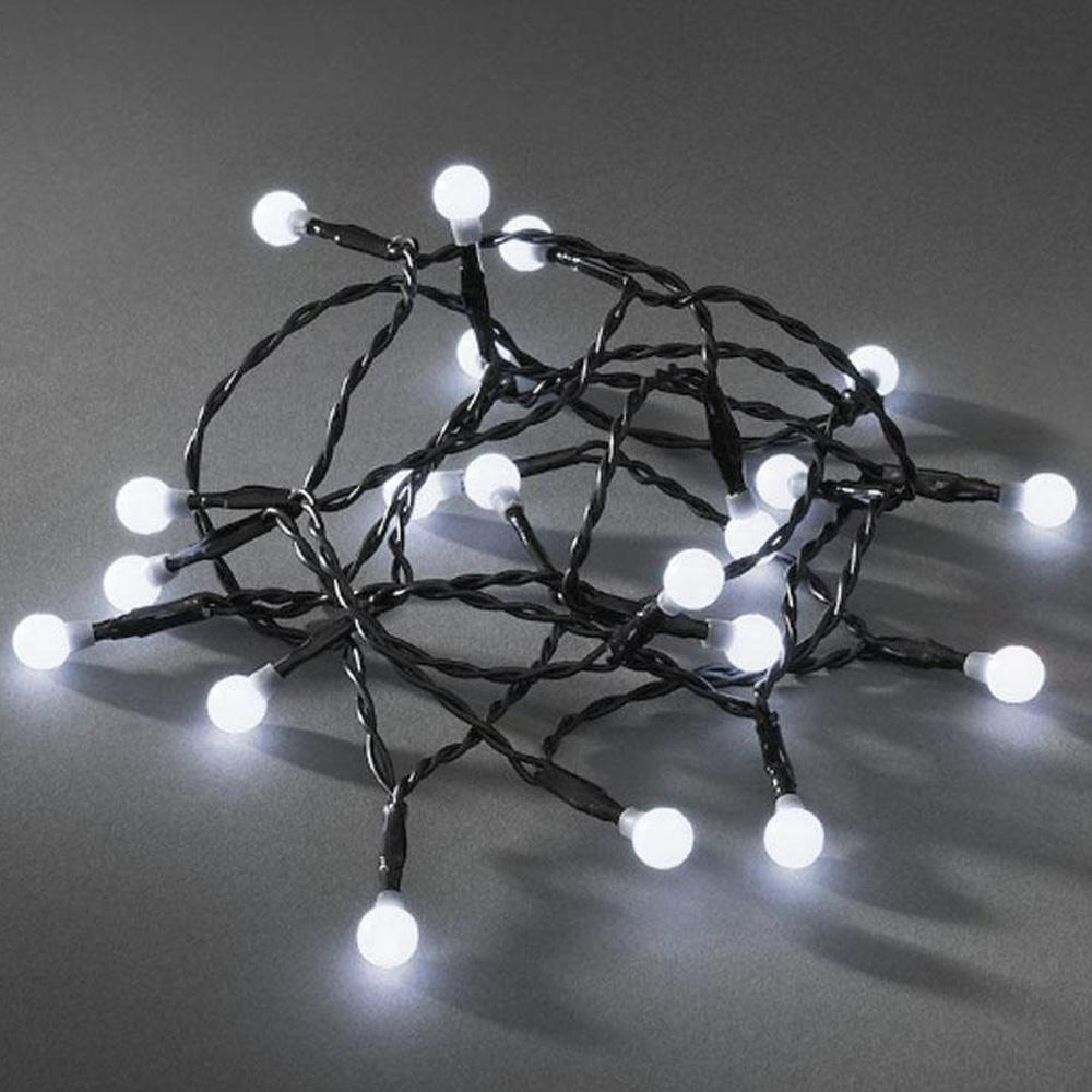 Lichtsnoer - led kerstverlichting binnen - 20 lampjes - 1.52 meter - warm wit - 3x AA