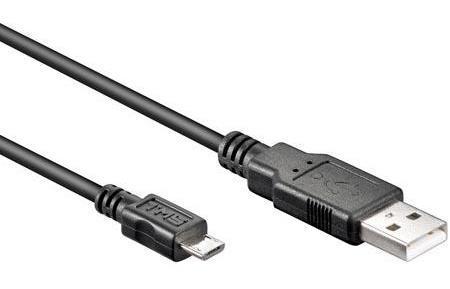Image of USB 2.0 micro kabel - Zwart - Goobay