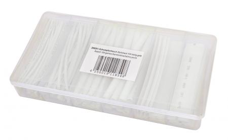 Image of Schrumpfschlauch-Sortiment 100-teilig transparent, Box - Dynavox