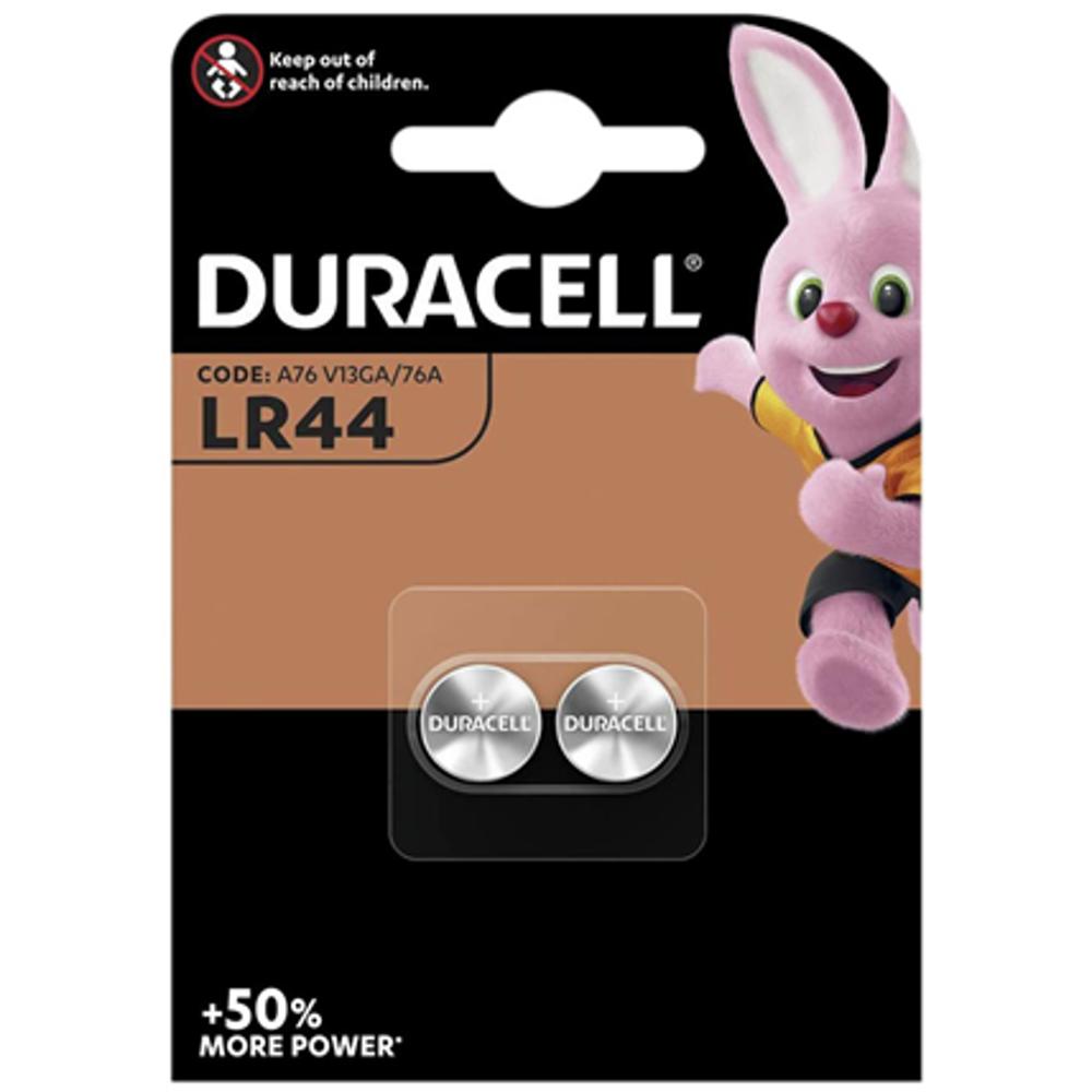 Image of Button cell alkaline - 2pcs blister Duracell - AG13, LR44, LR1154, V13
