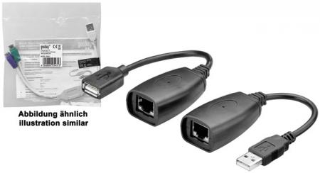 Image of USB over CAT 5 / 6 extender up to 40m - Goobay