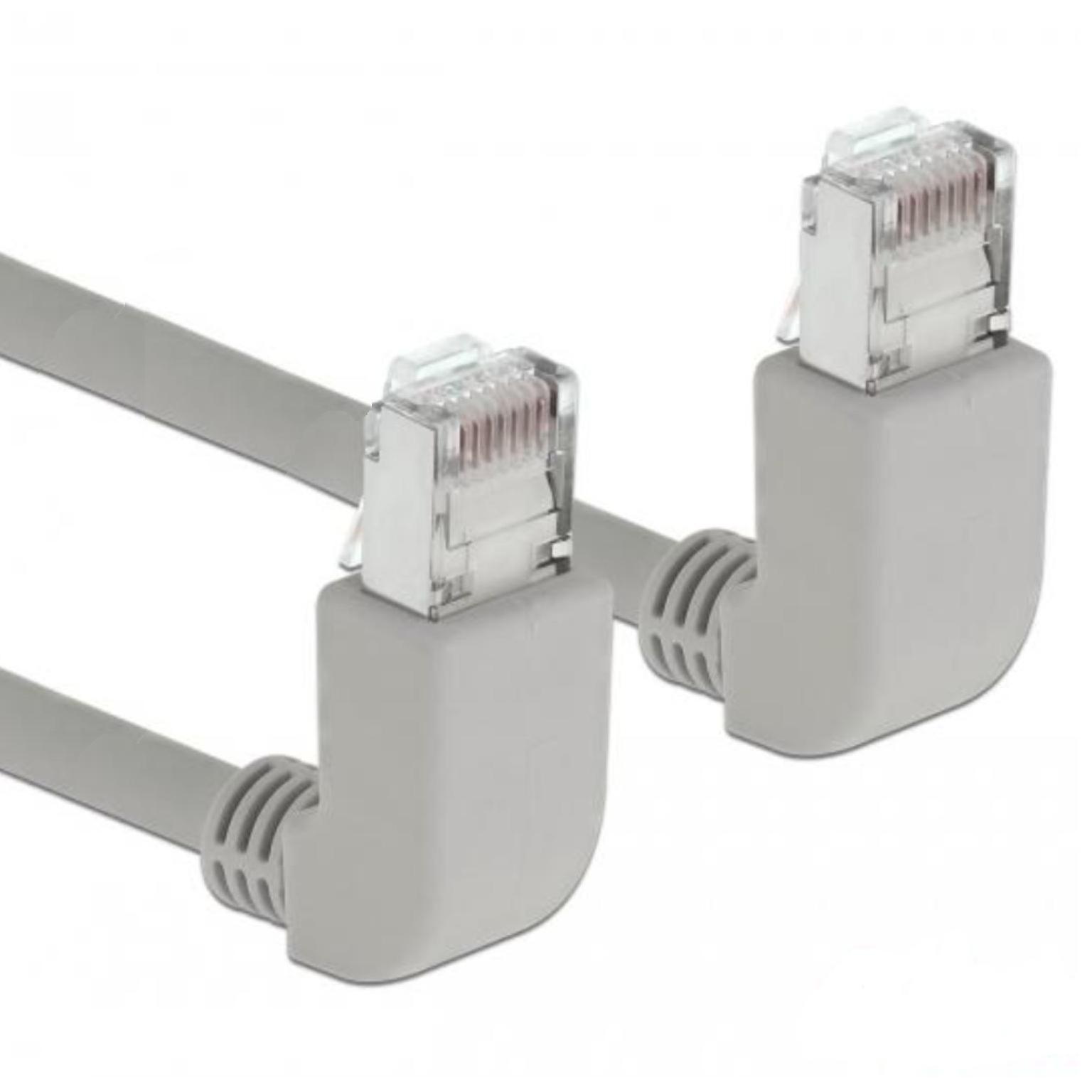 Image of Delock Cable RJ45 Cat.5e SFTP angled / angled 0.5 m - Quality4All