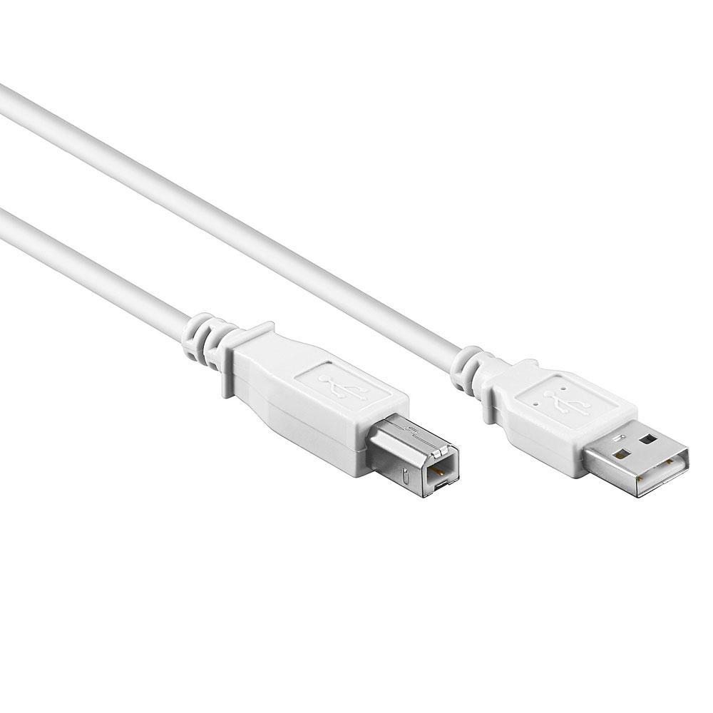 Image of USB 2.0 Hi-Speed cable A plug > B plug - Goobay