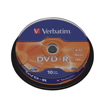 Image of 43523/VERBATIM CLOCHE 10 DVD-R FR - Verbatim