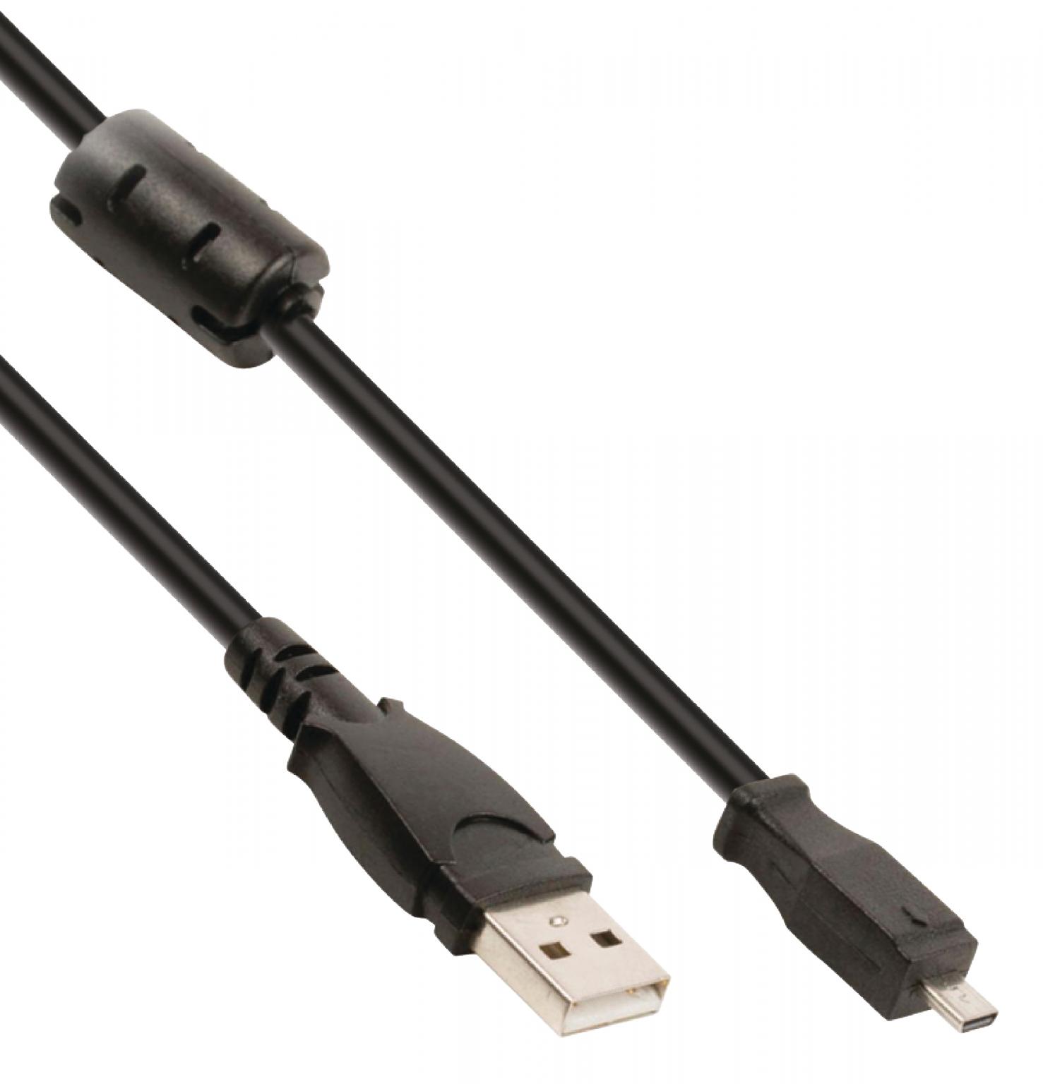 Image of Camera data kabel USB 2.0 A male - 8p Kodak connector male 2,00 m zwar