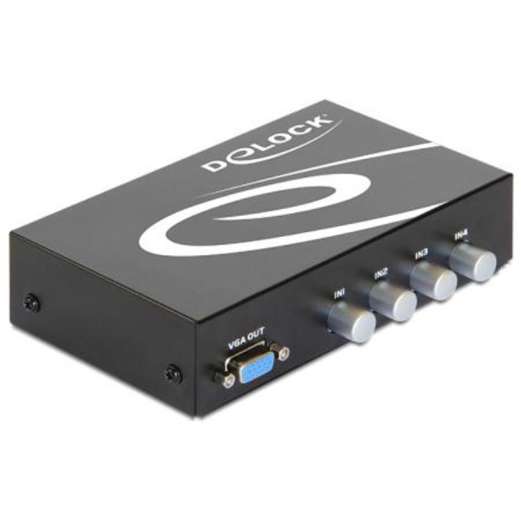 Image of 4-Poorts VGA schakelaar met audio - Quality4All