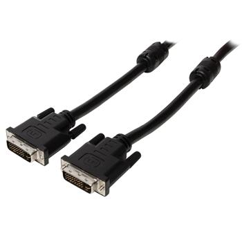 Image of DVI kabel DVI-I 24+5-pin male - DVI-I 24+5-pin male 10,0 m zwart - Val