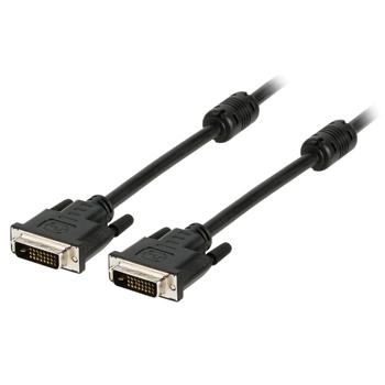 Image of DVI kabel DVI-D 24+1-pin male - DVI-D 24+1-pin male 5,00 m zwart - Val