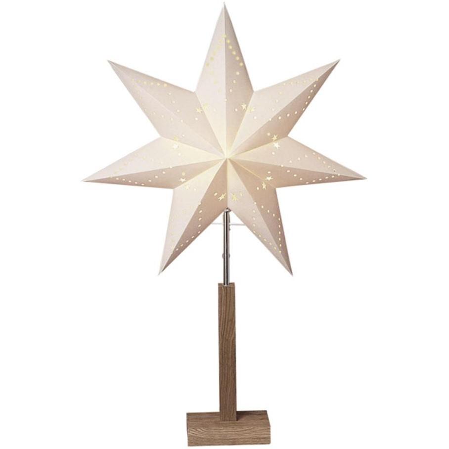 Kerstster Tafellamp Tafellamp Eiken/Beige, Type Hout/Papier E14