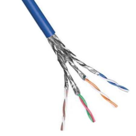 S/FTP kabel - Per meter - Blauw - Goobay