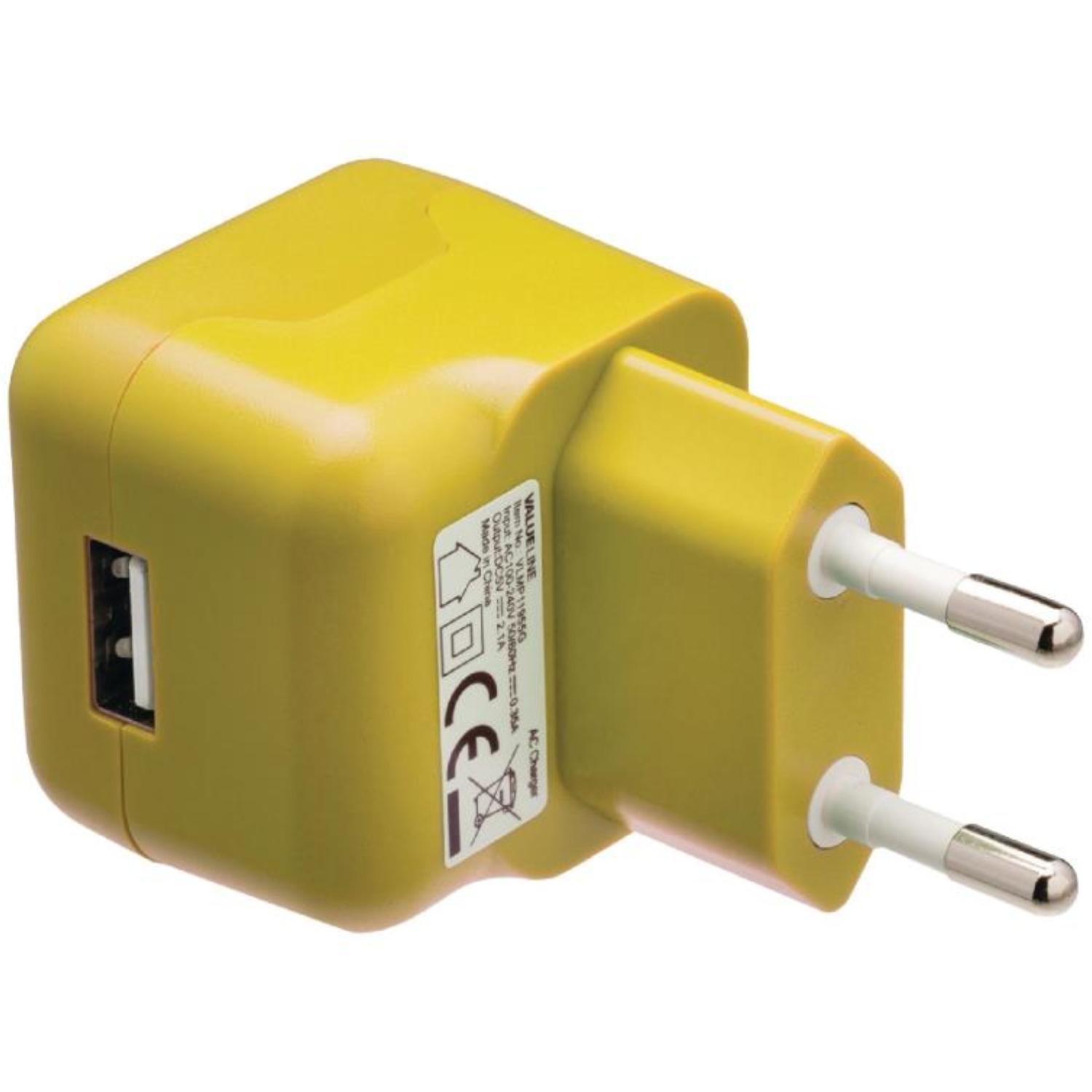 Image of Lader 1 - Uitgang 2.1 A USB Geel