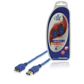 Image of CABLE USB3.0 A/M MICROB/M 1.8M FR - HQ