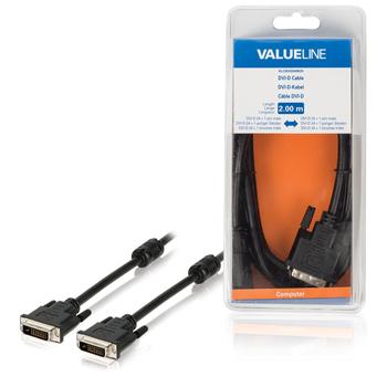 Image of DVI Kabel DVI-D 24+1-Pins Male - DVI-D 24+1-Pins Male 2.00 M Zwart