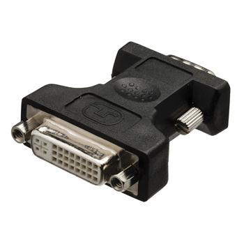 Image of DVI-adapter VGA mannelijk - DVI-I 24 + 5-pins vrouwelijk zwart - Value