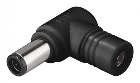 Image of Notebook DC plug black for Dell units plug size 7.4 x 5.1 x 12mm - Qua