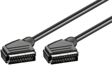 Image of Scart cable 10,0 m 21 pin connected scart plug > scart plug - Quality4