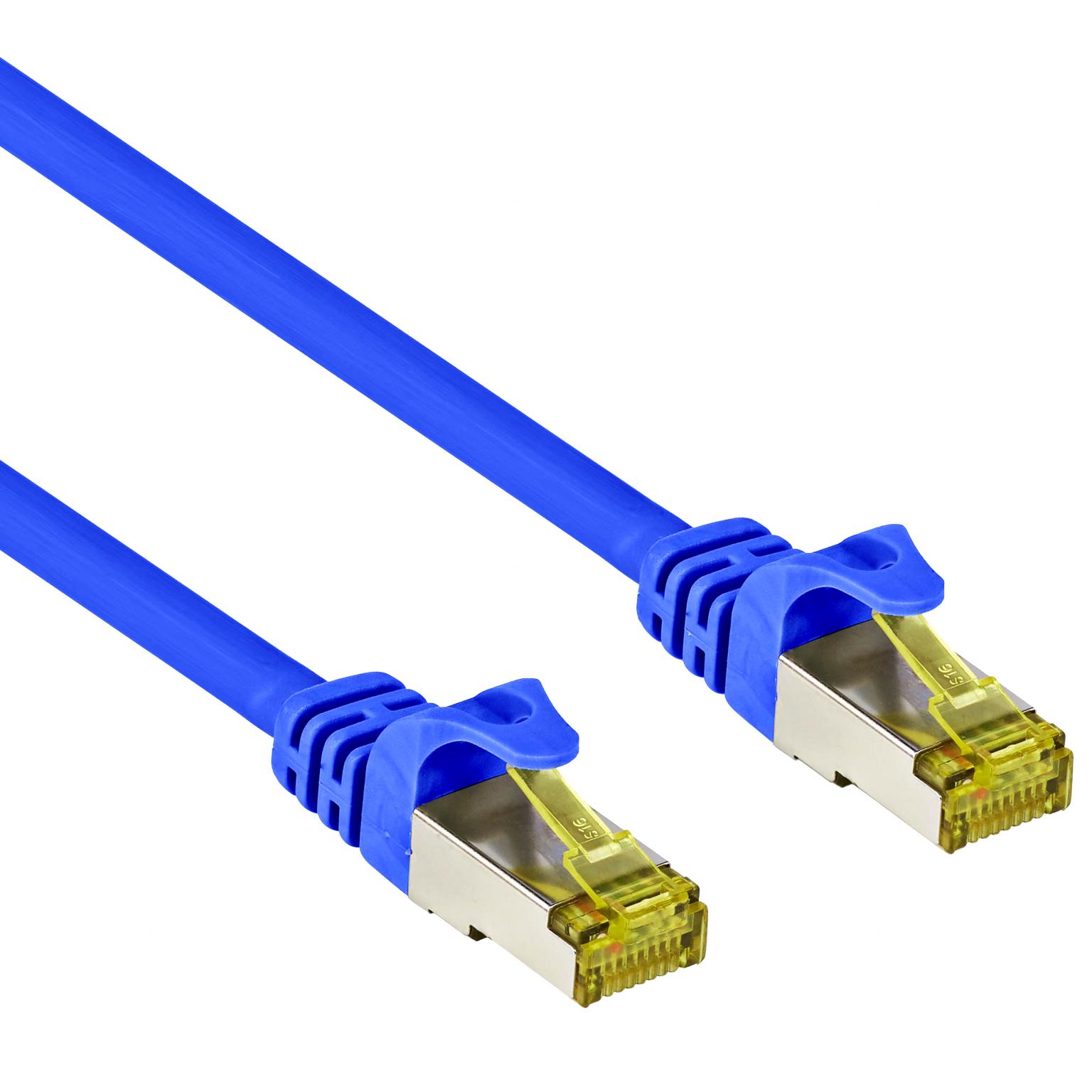 Netzwerkkabel CAT 7-S/FTP - Goobay Blau 0.25 meter