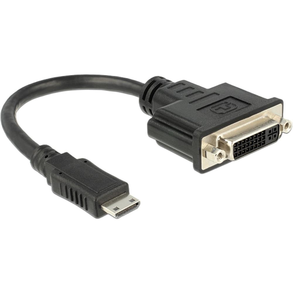 HDMI C mini naar DVI-I verloopstekker