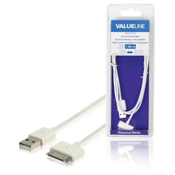 Image of Sync & charge-kabel voor iPad / iPhone / iPod Apple 30-pins mannelijk