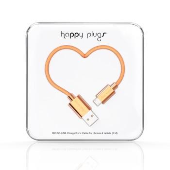 Image of Happy Plugs MICRO USB KABEL ROSE GOLD 2M