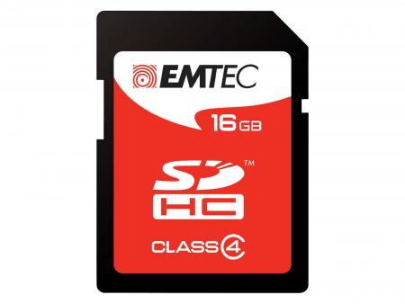 Image of Emtec SDHC 16GB Class4 16GB SDHC Class 4 flashgeheugen