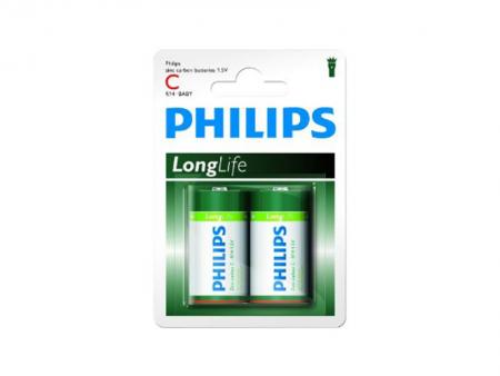 Image of Batterie Philips Longlife R14 Baby C (2 St.)