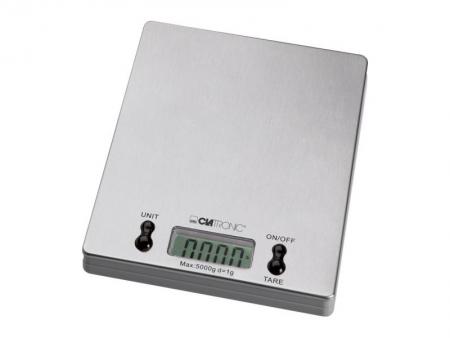 Image of Clatronic - Kitchen Scale, LCD, 5 kg, Stainless Steel (KW 3367)