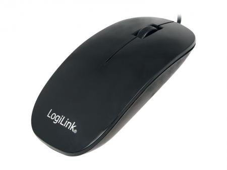 Image of LogiLink optical USB mouse black (ID0063) - LogiLink