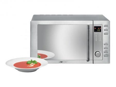 Image of Clatronic MWG 775 H Microwave with Grill and Convection 23L Steel - Cl