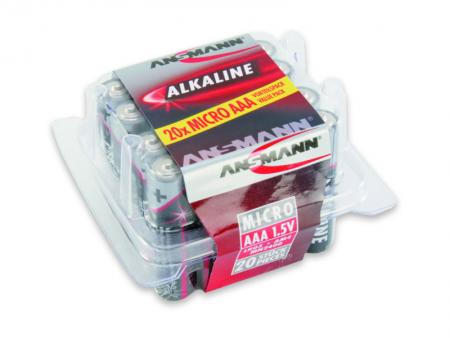 Image of 1x20 Ansmann Alkaline Micro AAA LR 03 red-line Box
