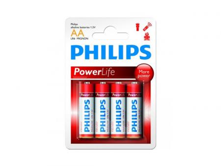 Image of Batterie Philips Powerlife LR06 Mignon AA (4 St.)