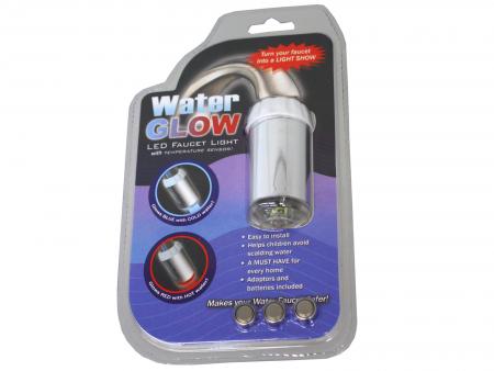 Image of LED cap for water tap Water Glow (Blue, Red) - Kein Hersteller