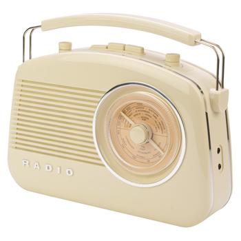 Image of Draagbare Bluetooth Radio FM / AM AUX Beige