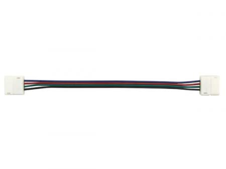 Image of Cable With Push Connectors For Flexible Led Strip - 10 Mm Rgb Colour