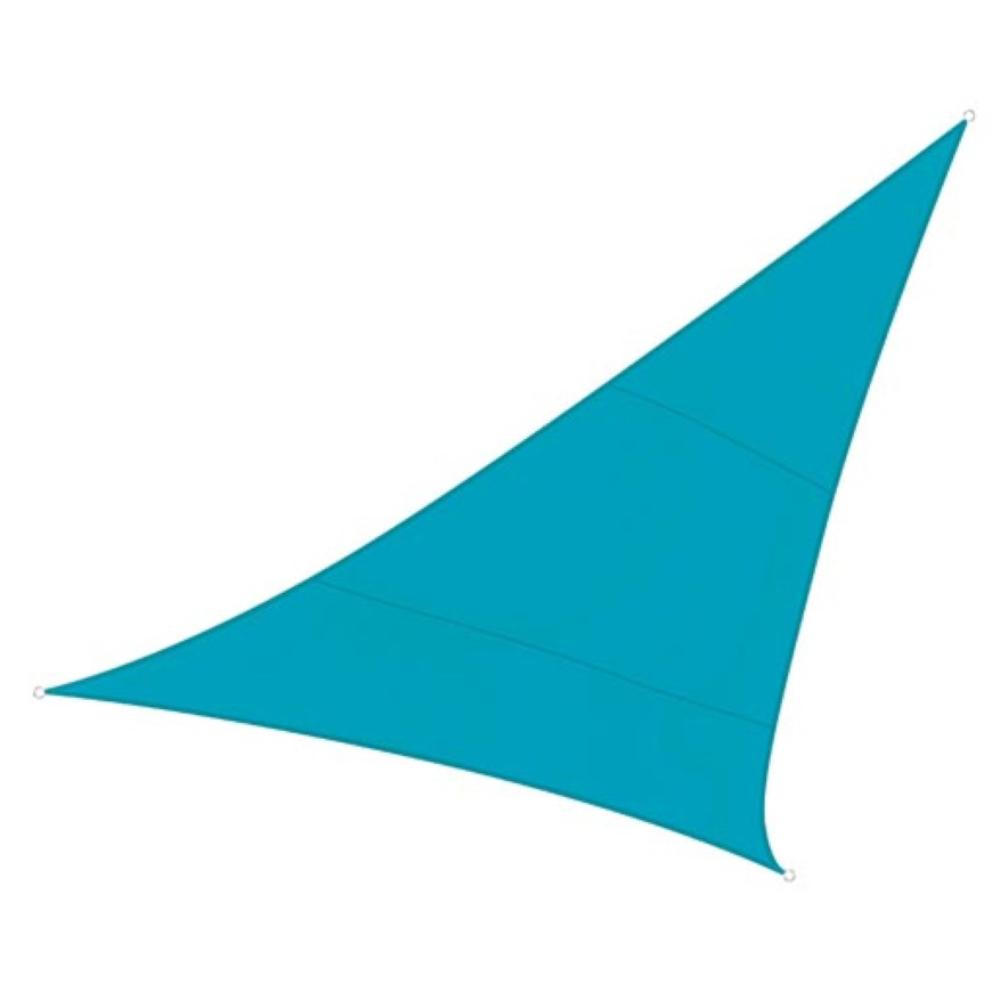 Image of Driehoekig zonnezeil - Blauw - Perel