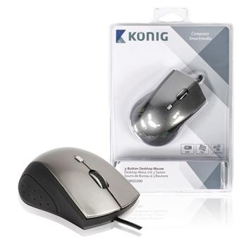 Image of Desktop-muis met 3 knoppen medium-size - König