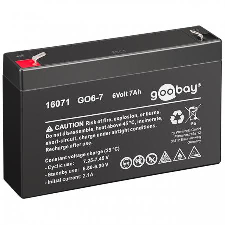 Image of Lead acid battery 6V 7Ah - Quality4All