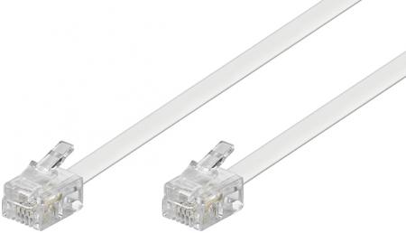 Image of Western cable bulk 2xRJ11 modular plug 4 pin 1:1 - Quality4All