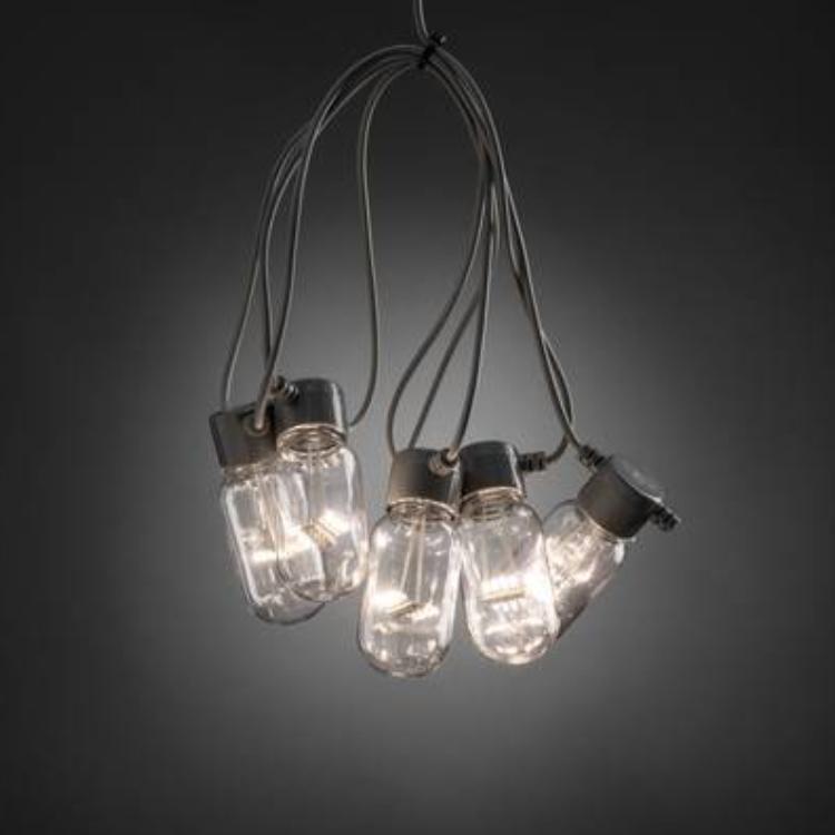Lichtsnoer - led kerstverlichting buiten en binnen - 10 lampjes - 4.5 meter - warm wit