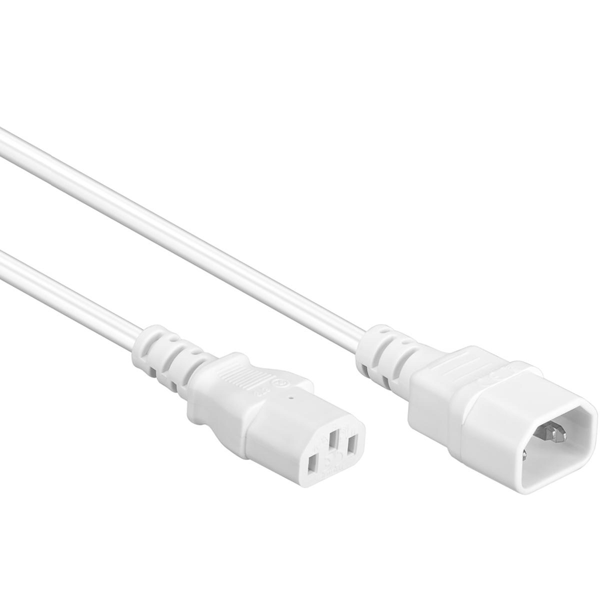 Image of Power cable 3m AC plug > AC jack - Quality4All