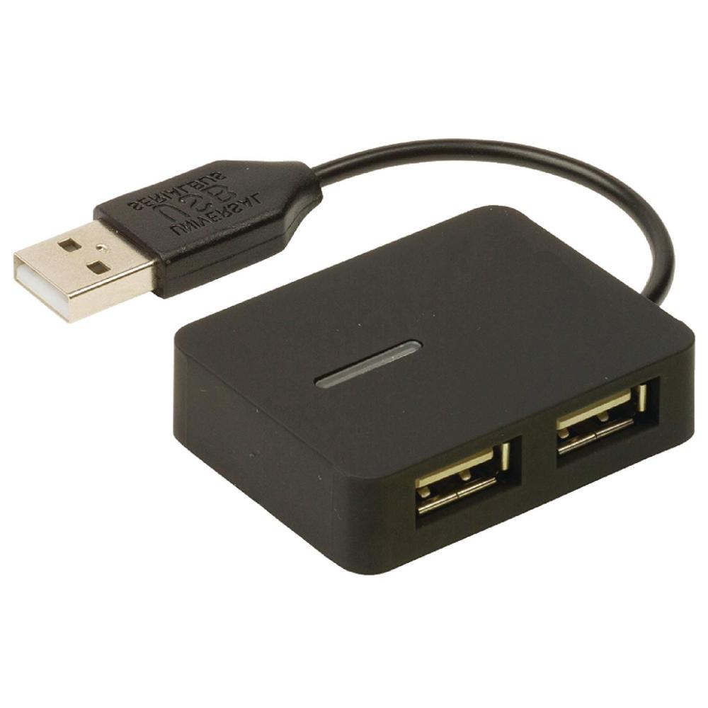 Image of 4 Poorten Hub USB 2.0 Reis Zwart