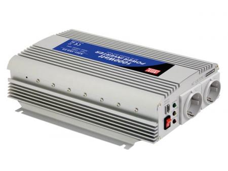 Image of MEAN WELL - DC-AC INVERTER MET GEMODIFICEERDE SINUSGOLF - 1000 W - DUI