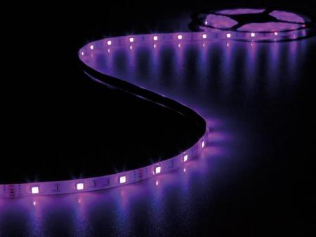 Image of KIT MET FLEXIBELE LED-STRIP, CONTROLLER EN VOEDING - RGB - 150 LEDs -