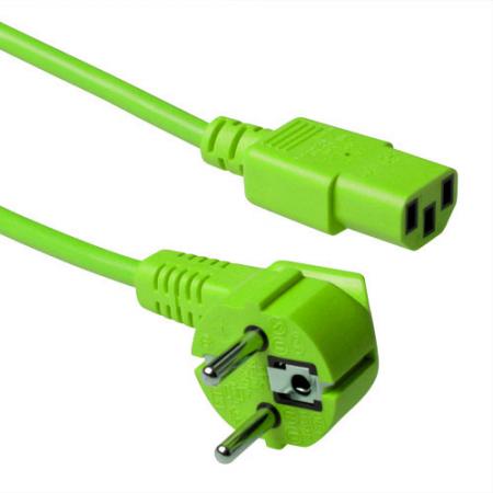 Image of C13 - 3 meter - Groene kabel - ACT