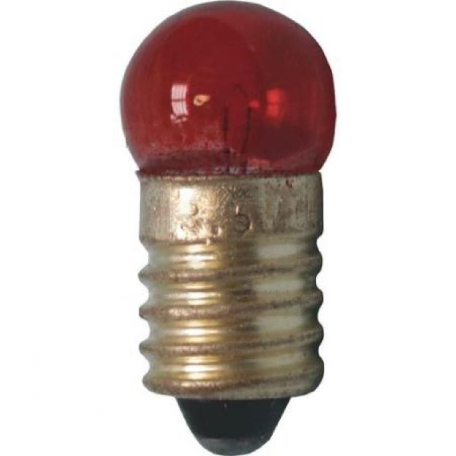E10 Gekleurde Lamp - Rood